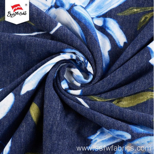 Custom Printed Polyester Fabric Wholesale Dress